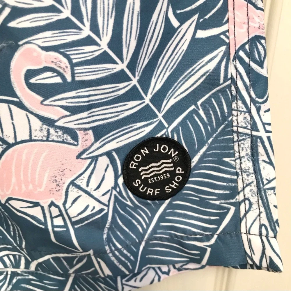 Endless Summer Flamingo Print Swim Trunks NWT
